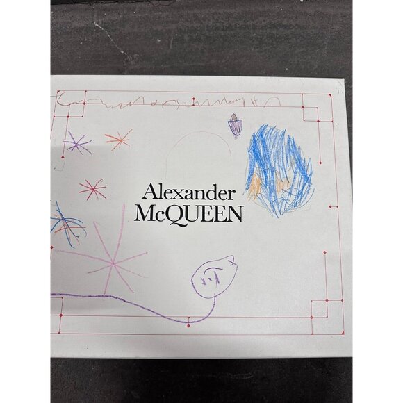 Alexander McQueen Metallic Mid Ankle Sneakers Silver & White Booties - Picture 4 of 9